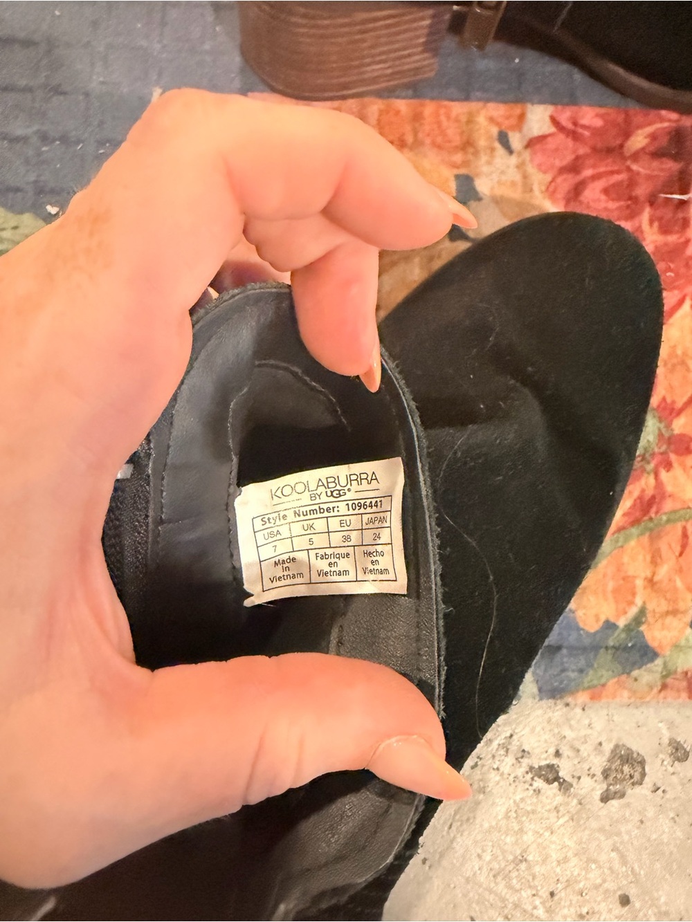 Koolaburra Black Suede Ankle Boots - Picture 5 of 5